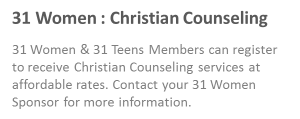 31 Women Christian Counseling